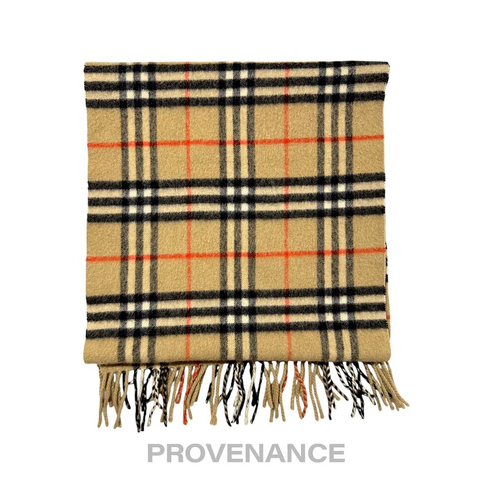 🔴 Vintage Burberrys Scarf Nova Check 100% PURE CASHMERE